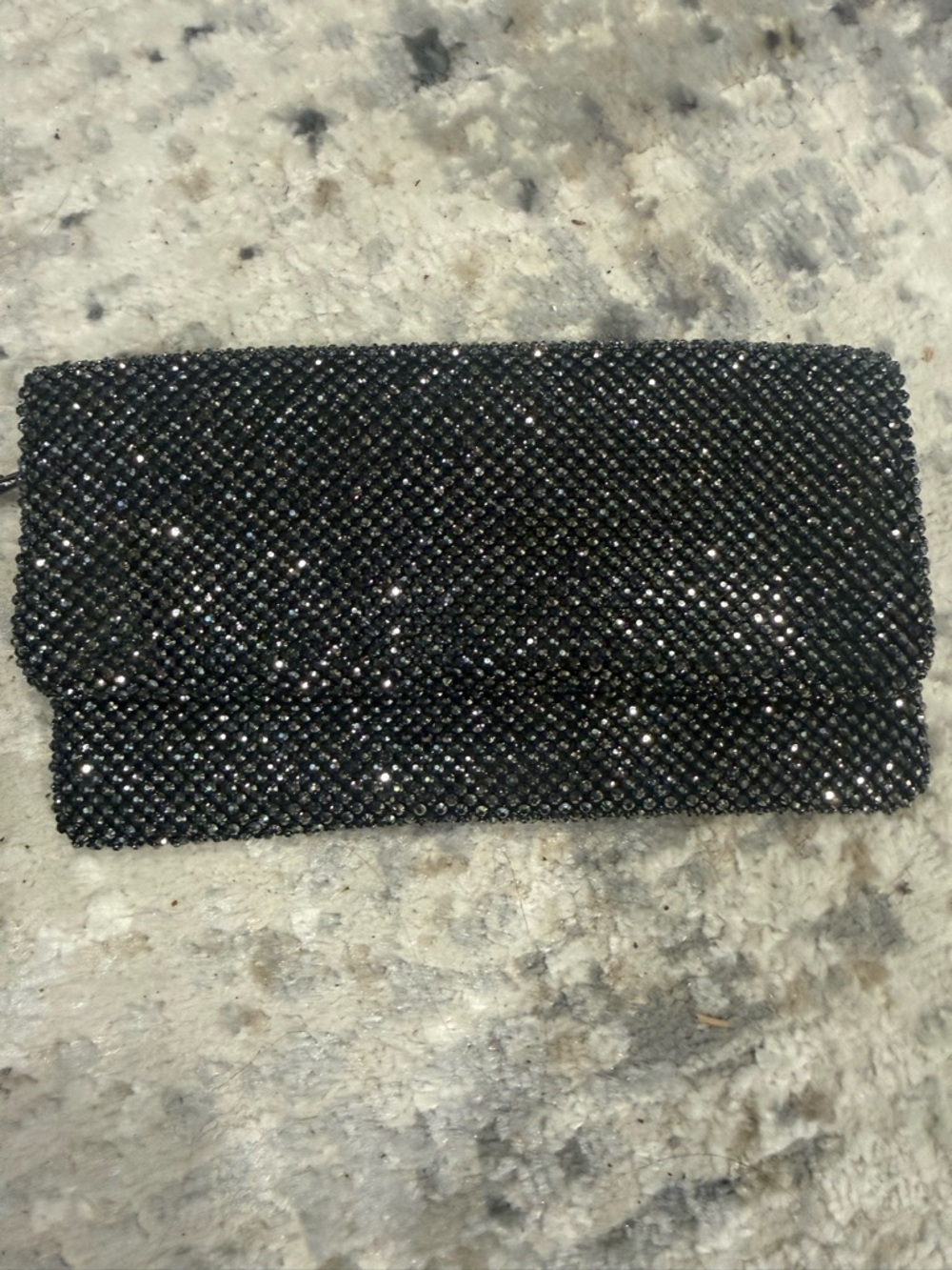 ⚠️ LAST CALLCloset Clean Out Black Beaded Evening Clutch - Elegant Sparkle